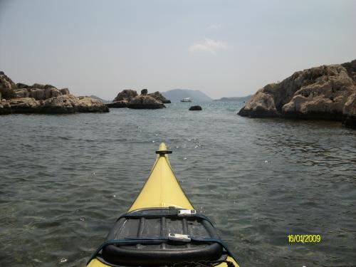 seakayaking and scnorkelling over the sunken ruins