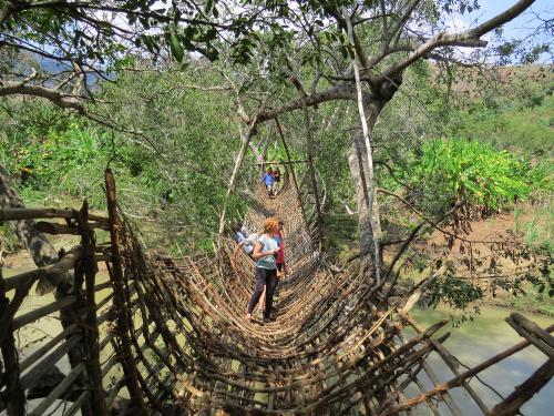Zuwerufu Hängebrücke - Malawi